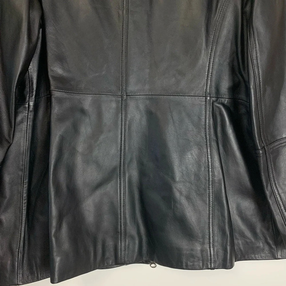 Danier Leather  Jacket Full Front Zip Women’s Size 2X Grunge Goth Capsule Punk - Picture 12 of 13